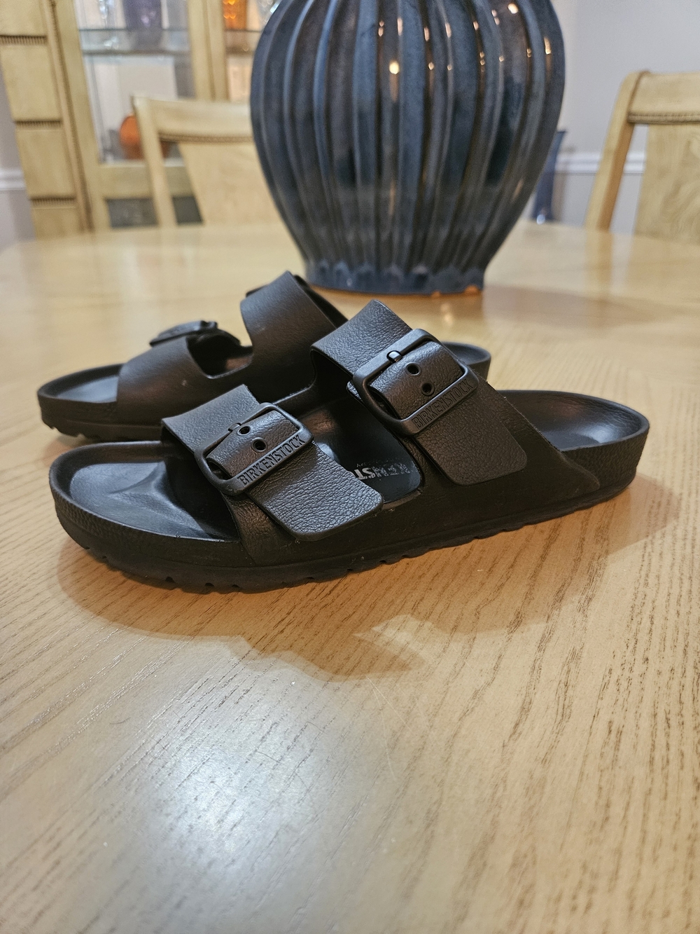 Birkenstock Black EVA Arizona Two-Strap Sandal